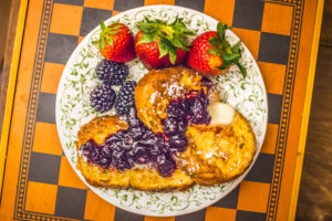 french-toast-with-cherry-and-blackberry-preserves-Carley-Papi